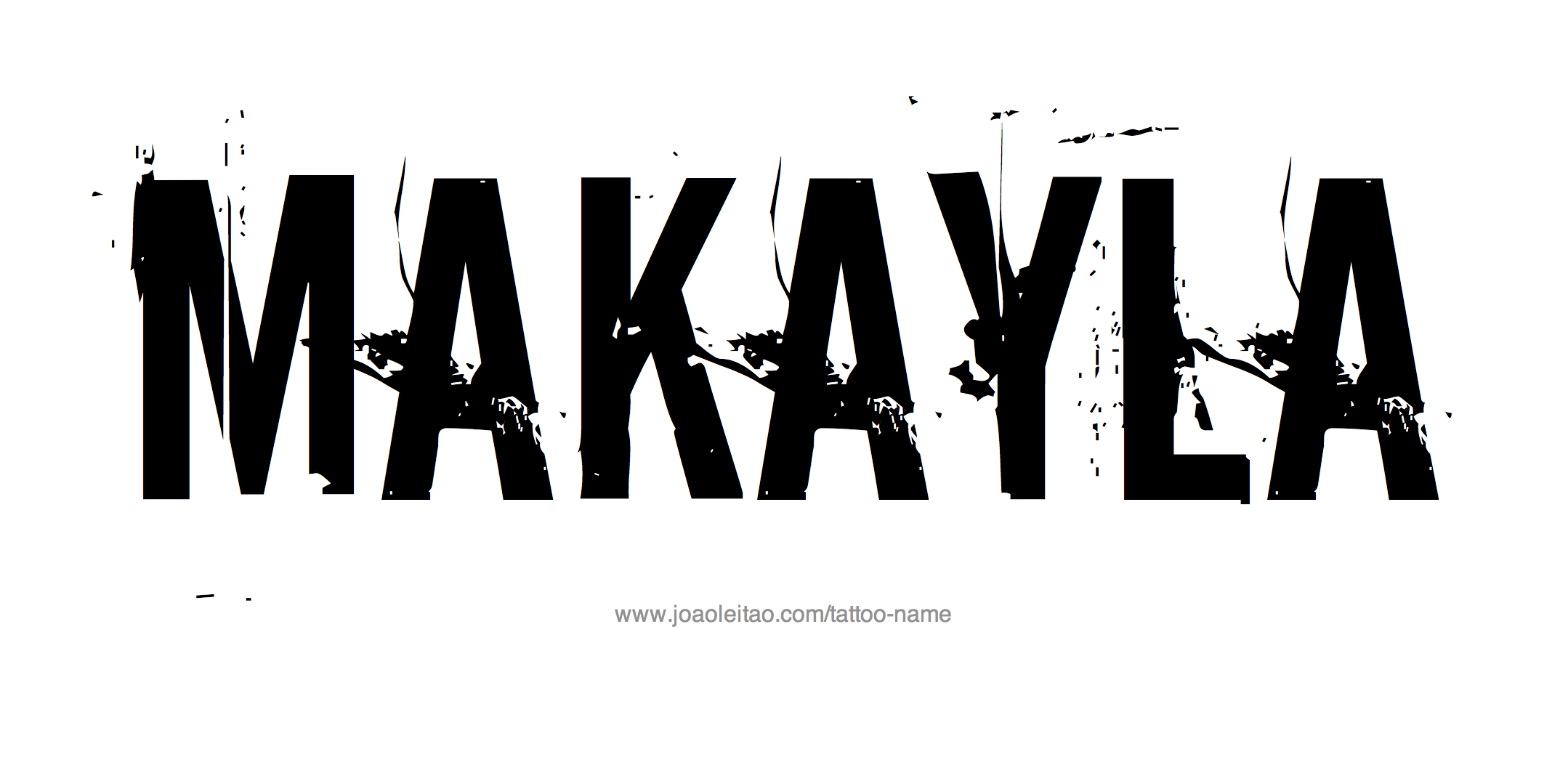 Makayla Name Tattoo Designs